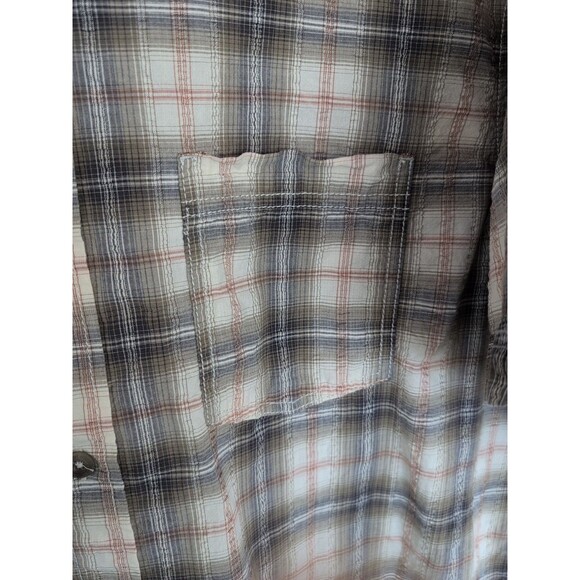 Red Head Brand Co. Plaid Flannel Shirt Long Sleeve Button Up Size L Men's - Picture 3 of 6